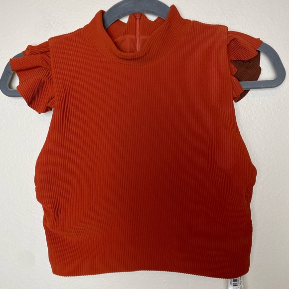 DEVON WINDSOR ALORA CROP TOP Rust - Picture 2 of 4